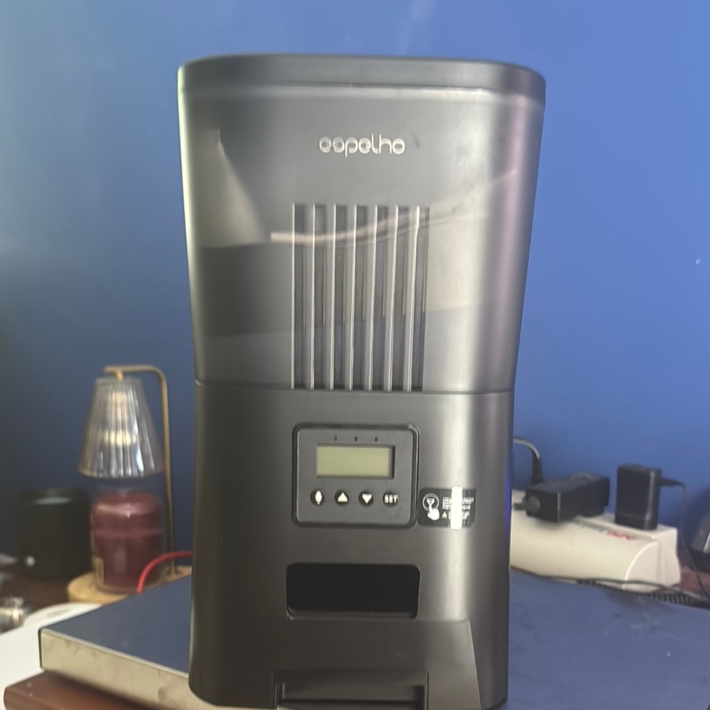 Black Automatic Pet Feeder